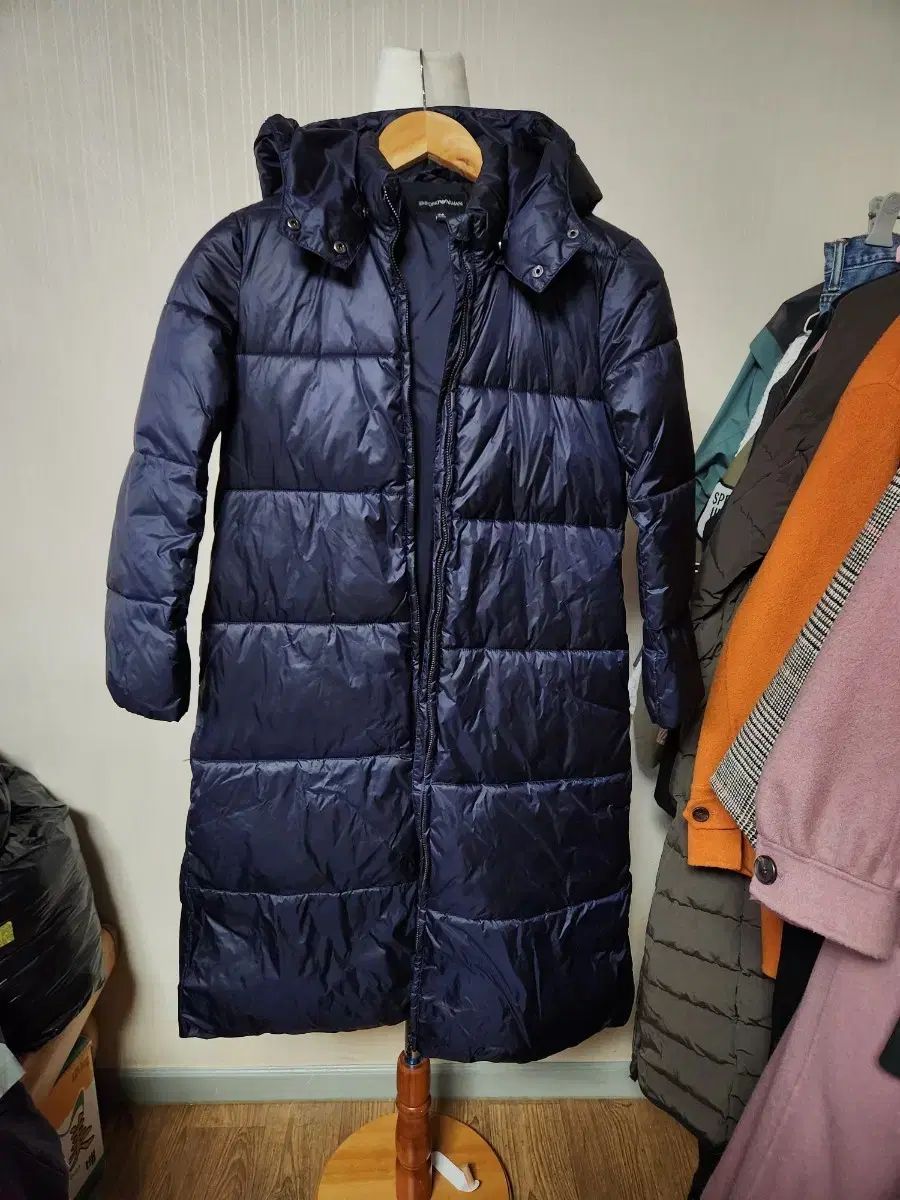 ブランド EMPORIO ARMANI エンポリオアルマーニ ジュニア ダウンジャケット ロング丈