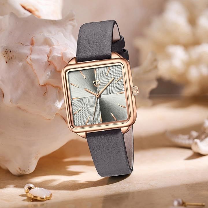 ShunkanSai 腕時計 レディース アナログ表示 クオーツ うで時計 レザー