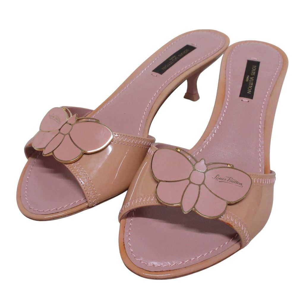 新品同様 LOUIS VUITTON ルイヴィトン バタフライモチーフ パテント