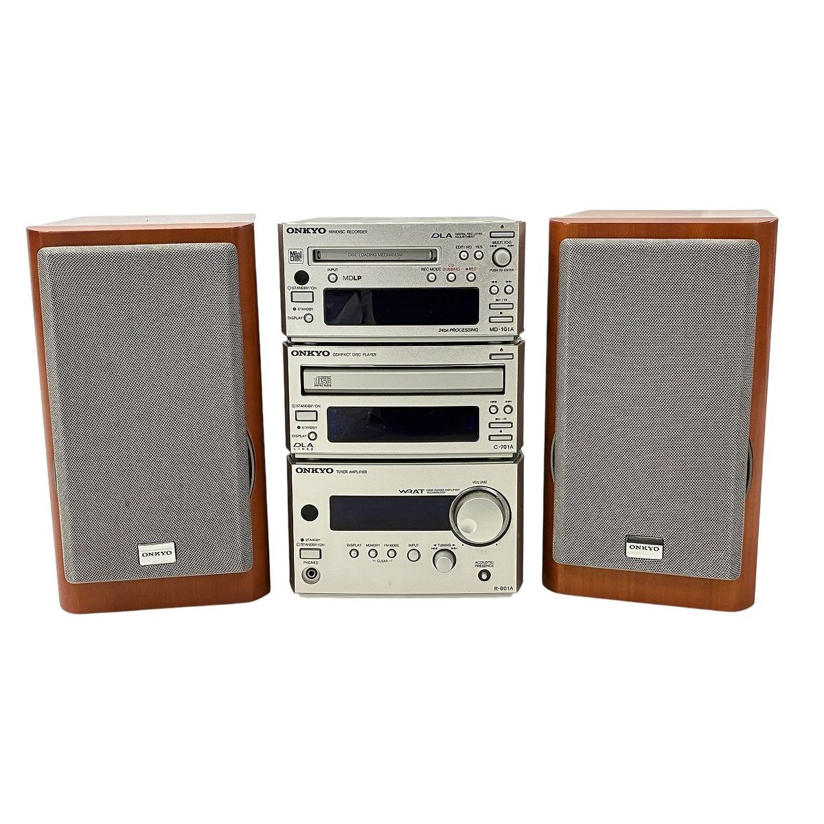 ONKYO R-801A C-701A MD-101A D-022A オンキョー システム コンポ 音響