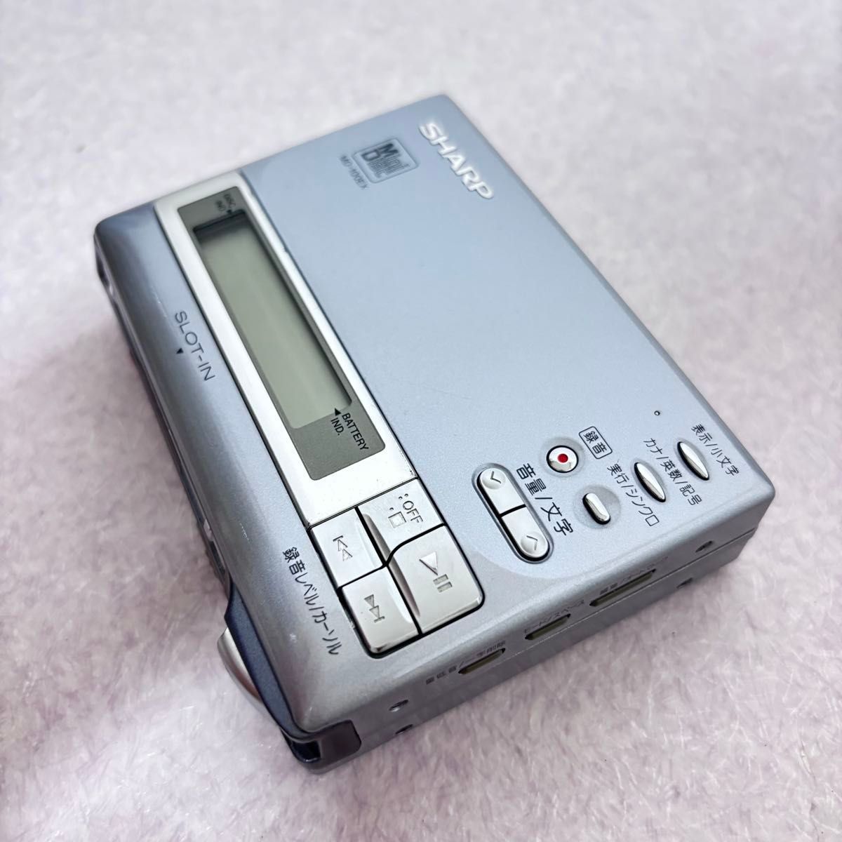 ☆【綺麗】MD-100EX ポータブルMDプレーヤー MDポータブルレコーダー