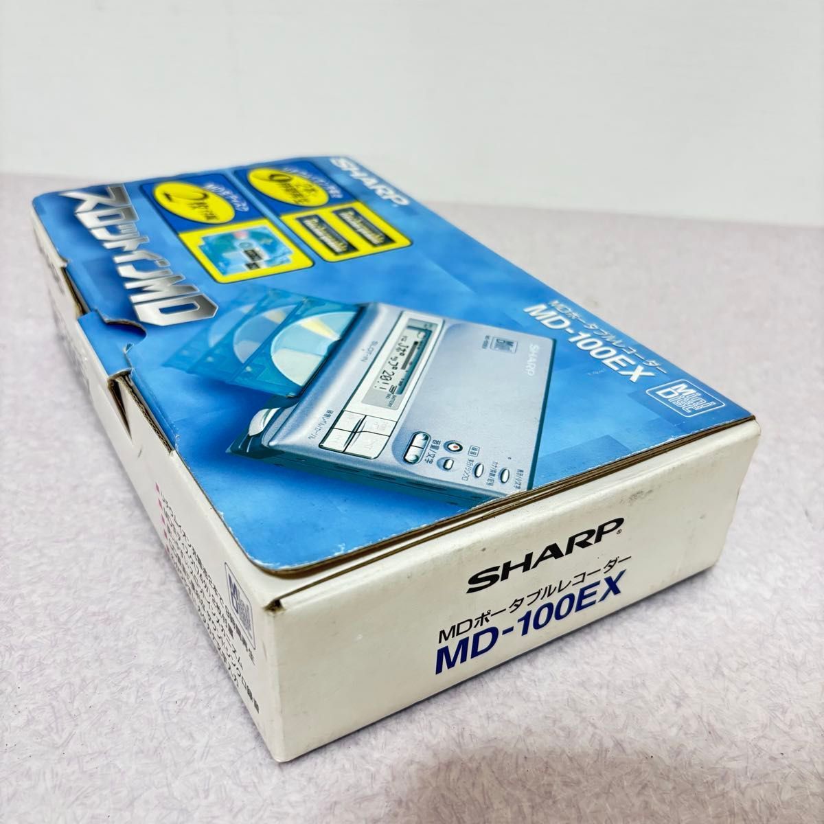 ☆【綺麗】MD-100EX ポータブルMDプレーヤー MDポータブルレコーダー