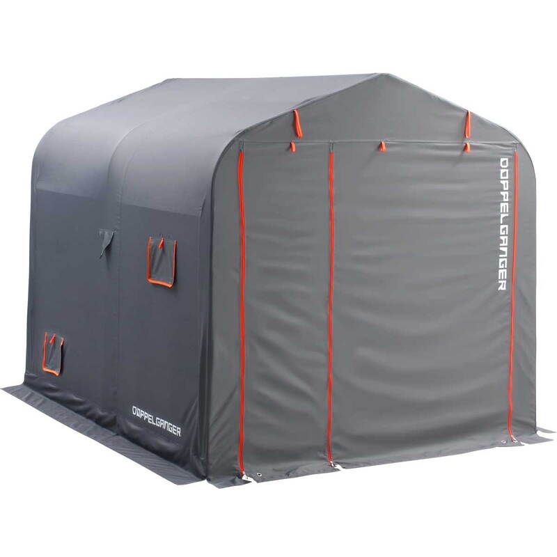 ドッペルギャンガー バイクガレージ 2500 ワイド グレー オレンジ