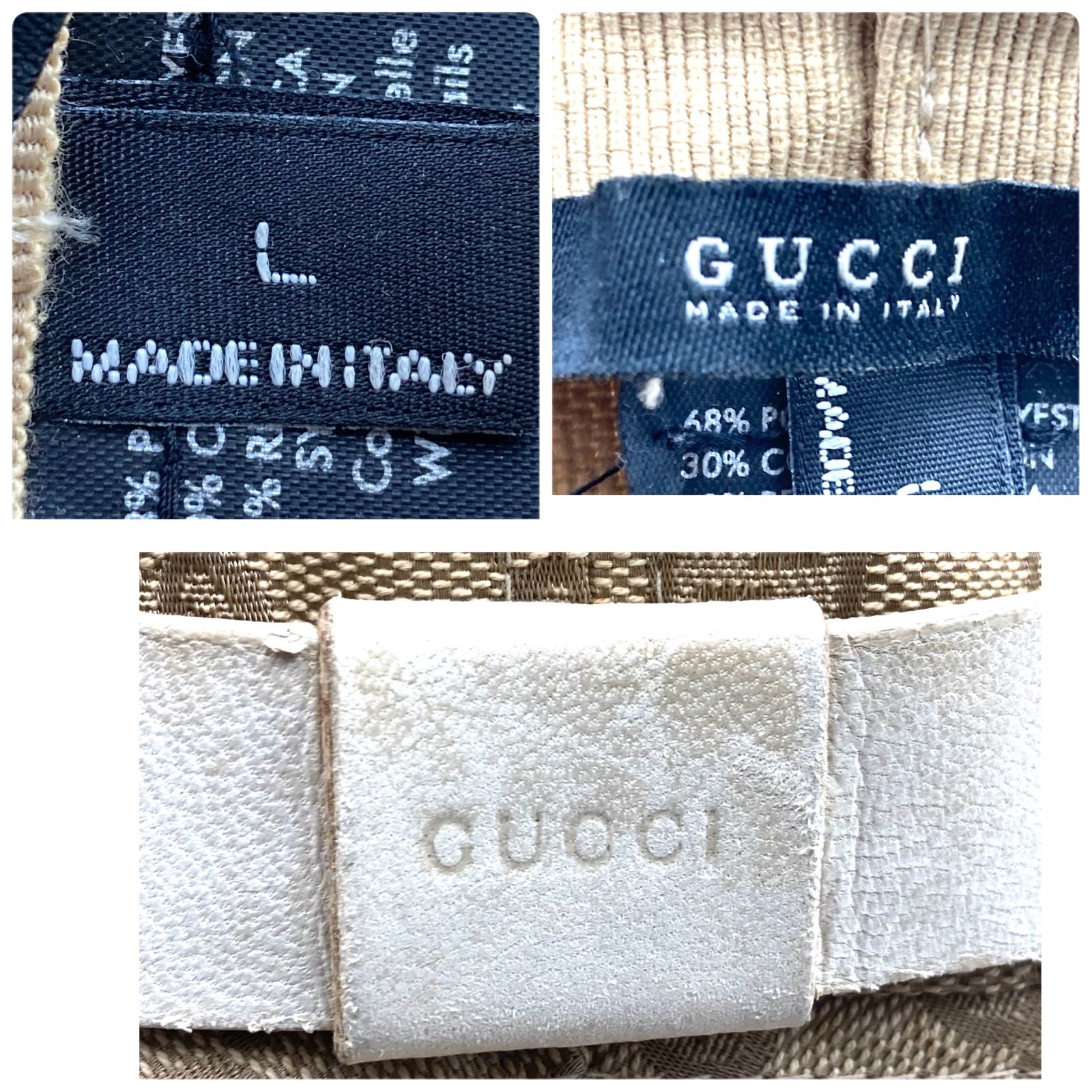 GUCCI グッチ GGキャンバス バケットハット フェドラハット キャンバス 