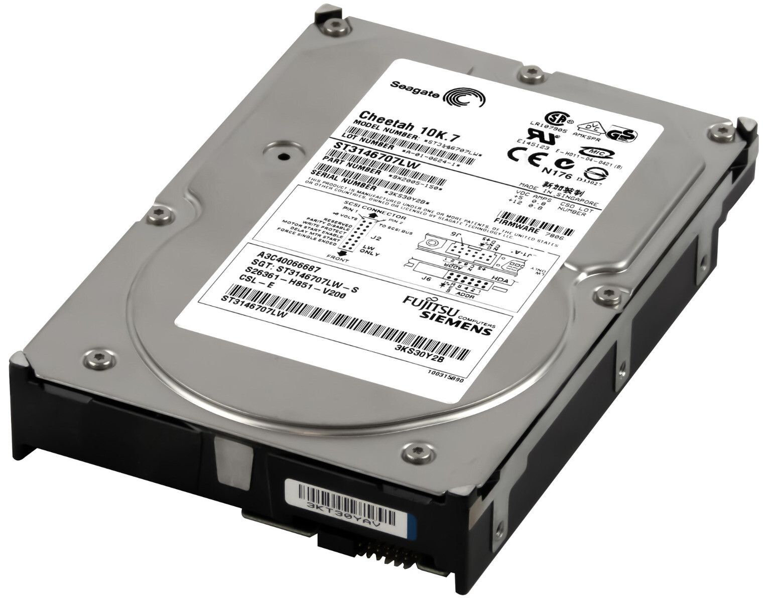 3年保証 Hard Drive Fujitsu S 26361-H 851-V 200 146 GB 10 K