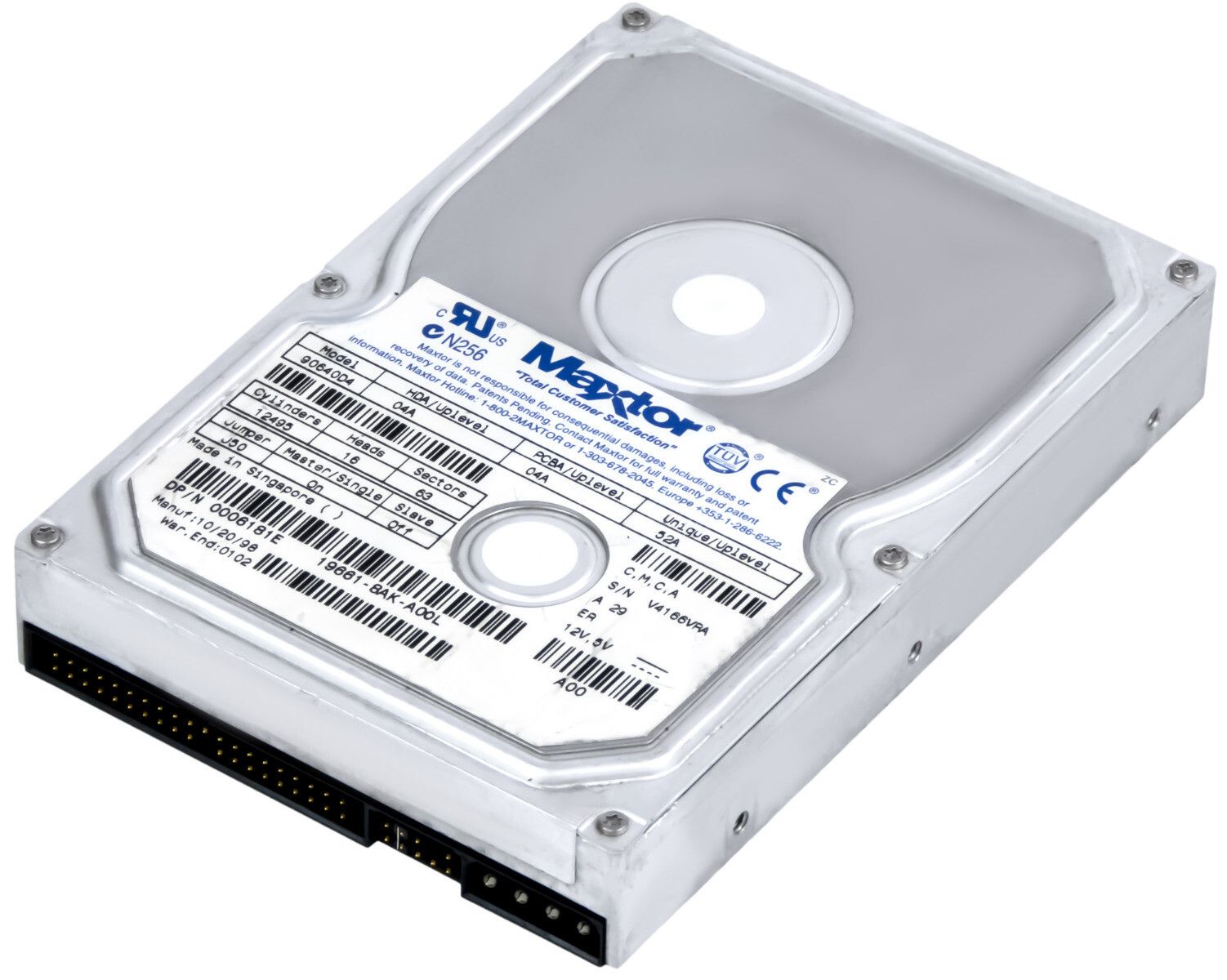 3年保証 Maxtor Diamondmax 3400 6.4 GB 5.4 k ATA 3.5 90640 D 4