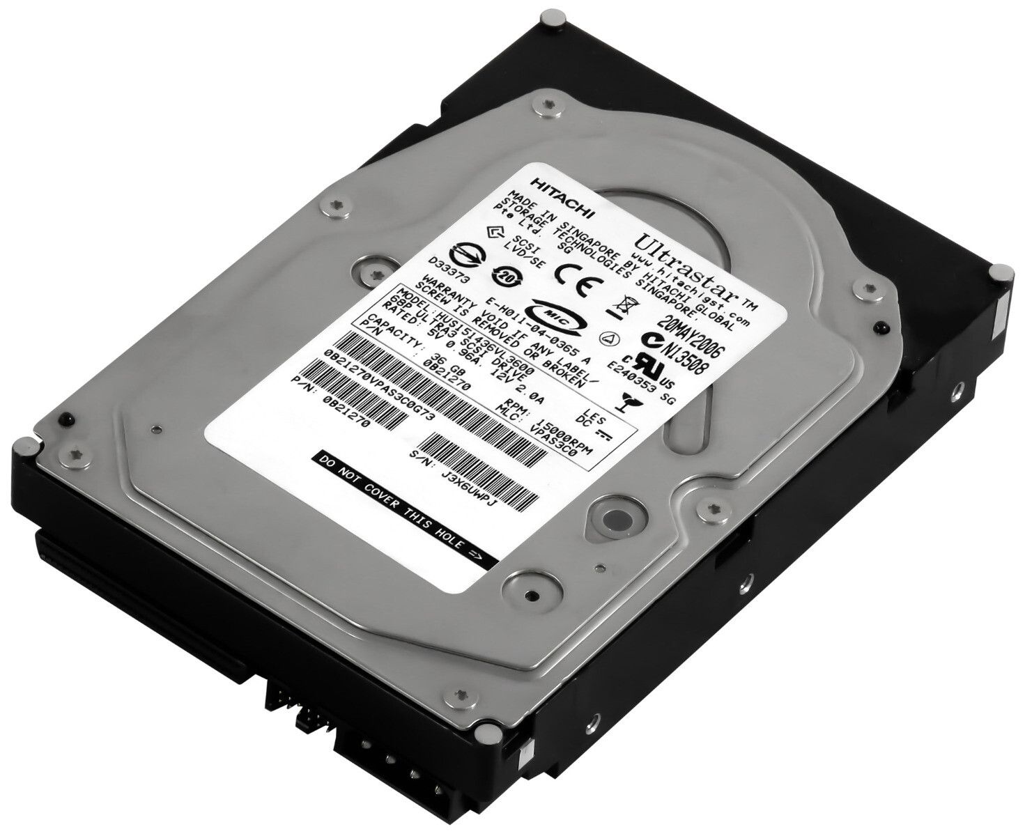 3年保証 Hitachi Ultrastar 15 K 147 0 B 21270 36 GB 16 MB SCSI U 32