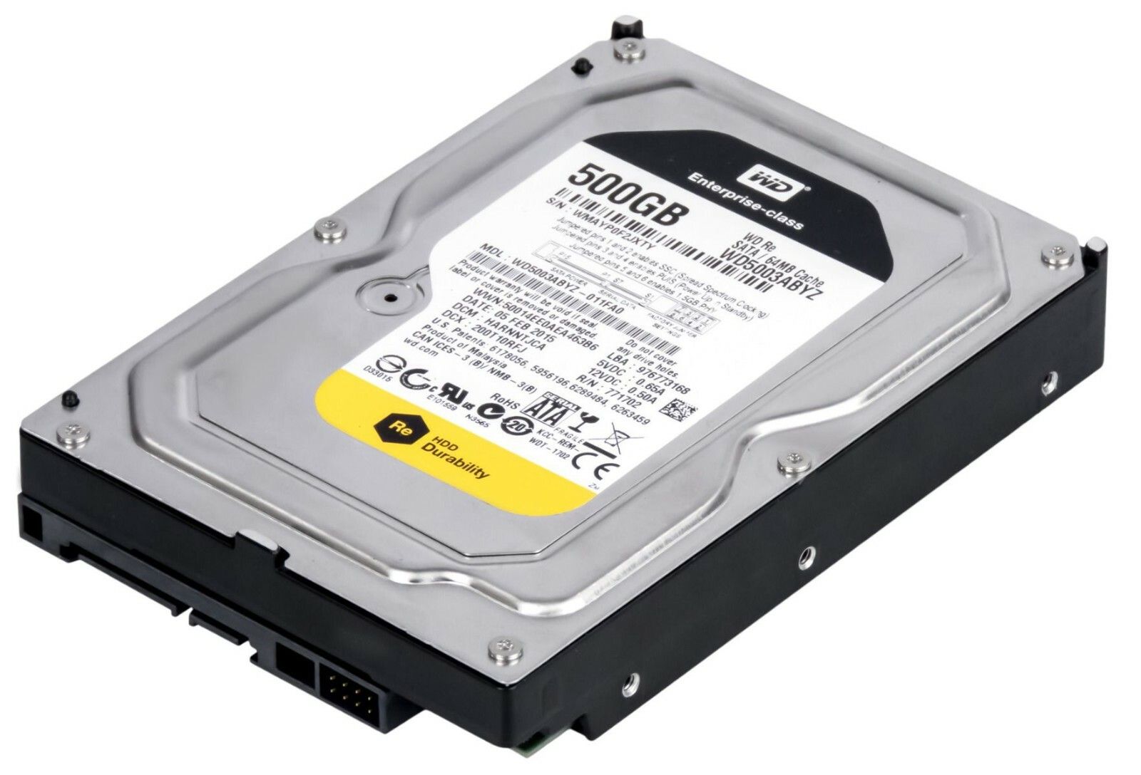 3年保証 Hard Drive Western Digital RE 3 500 GB SATA II 7 2 K 16 MB 5