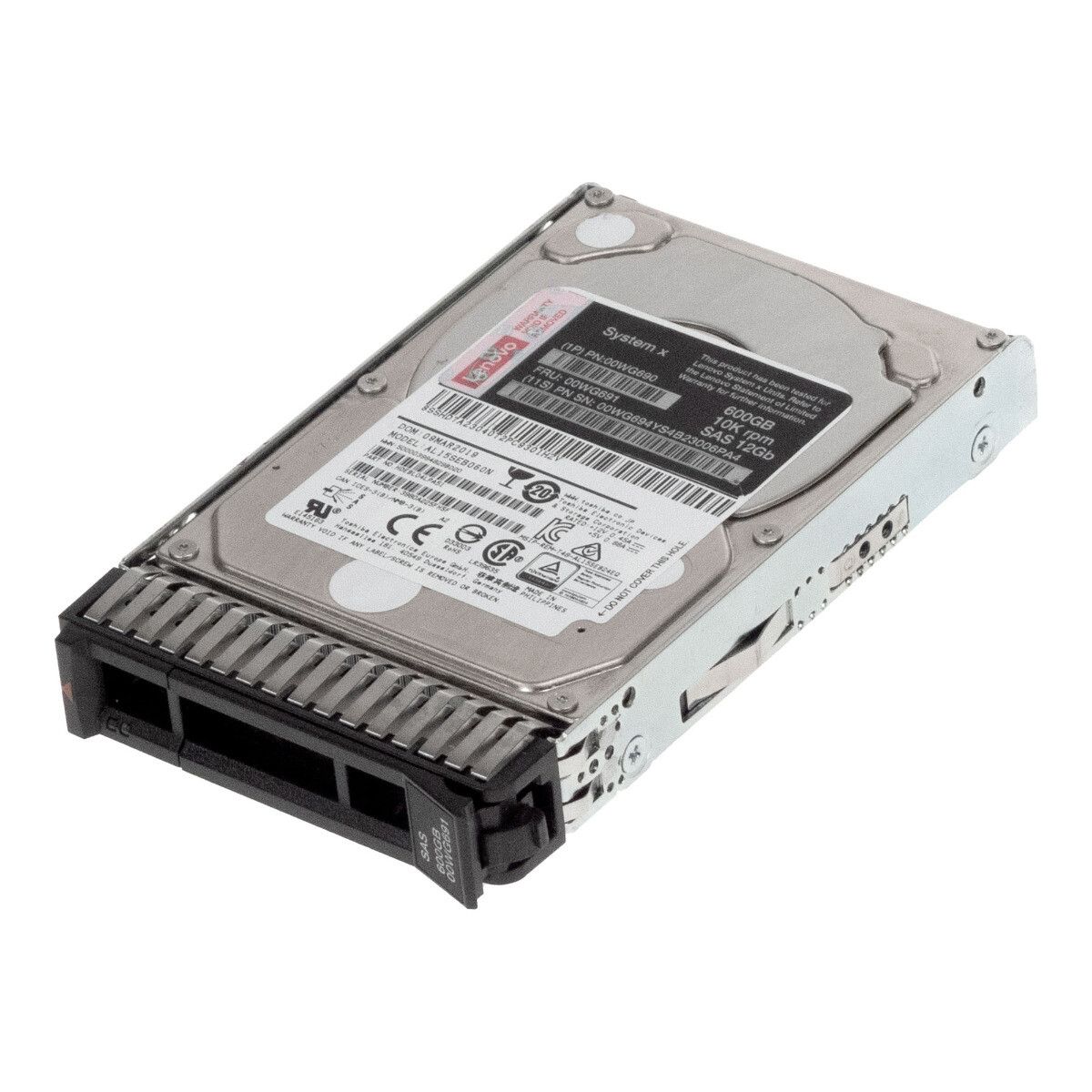 3年保証 Hard Drive Lenovo 00 WG 691 694 690 600 GB 10 K 128 MB
