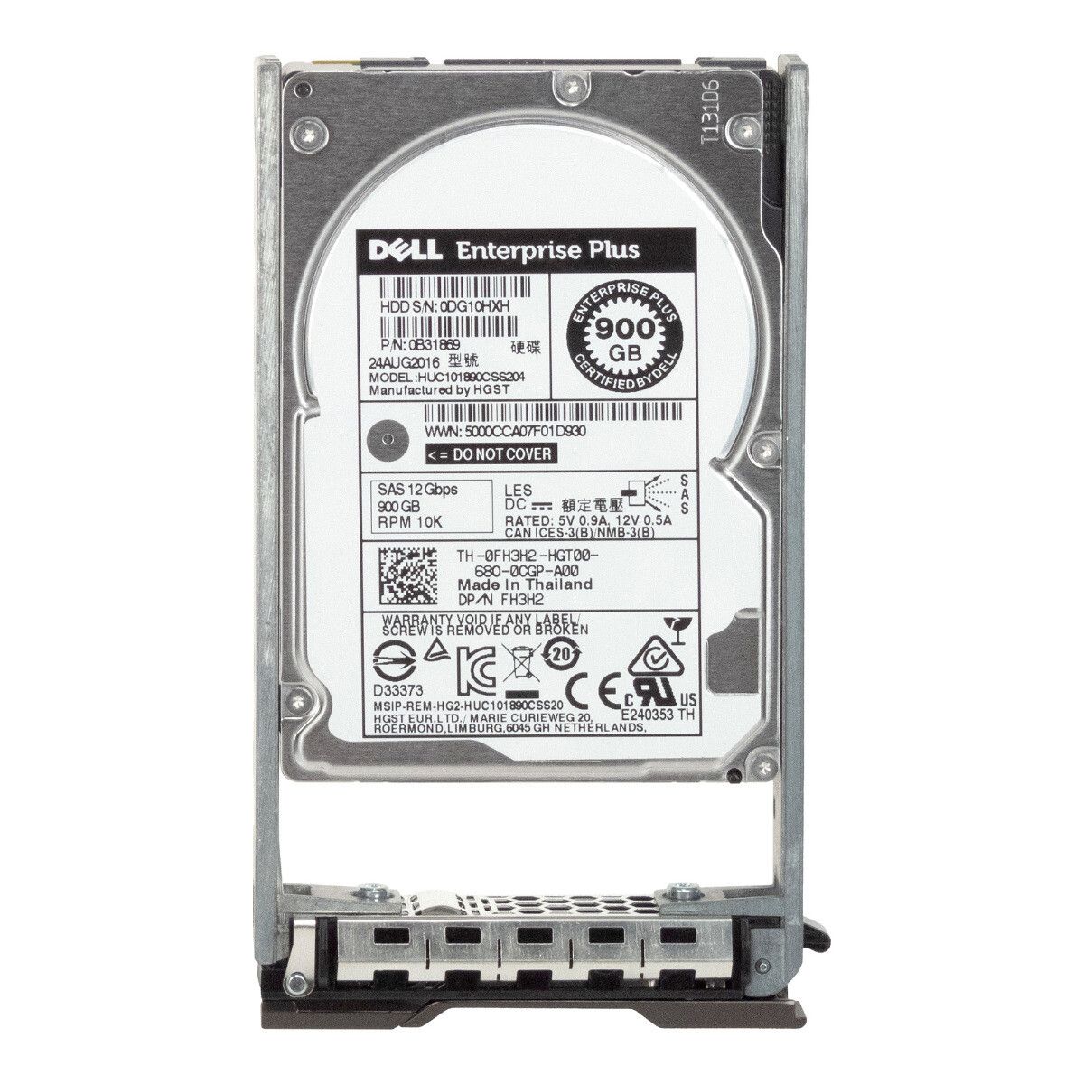 3年保証 DELL 0 FH 3 H 2 900 GB SAS 12 GBPS 10 K