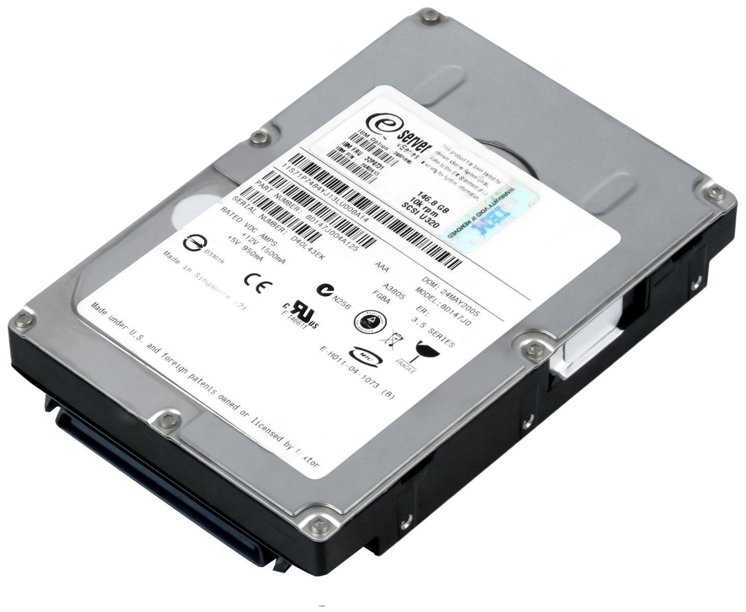 3年保証 Hard Drive IBM 32 P 0731 26 K 8613 8 D 147 J 0 146 GB 10 MB SCSI U 320 3 5