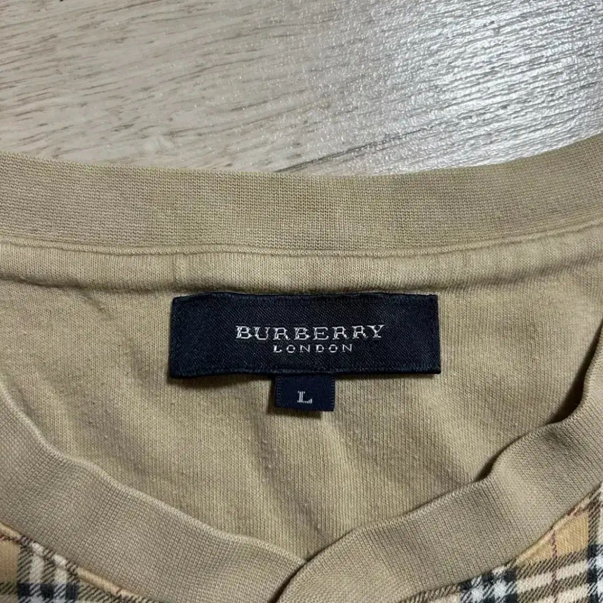 BURBERRY バーバリー オールド ノヴァチェック 麻ロゴ コットン