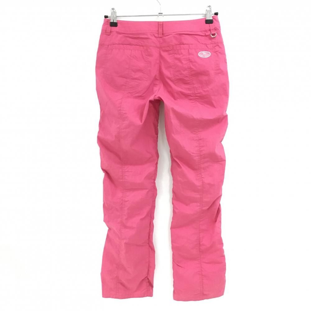 【美品Heal Creek】防風暖かパンツ40号 ヒールクリーク パンツ ピンクレッド レディース 40(M) ゴルフウェア