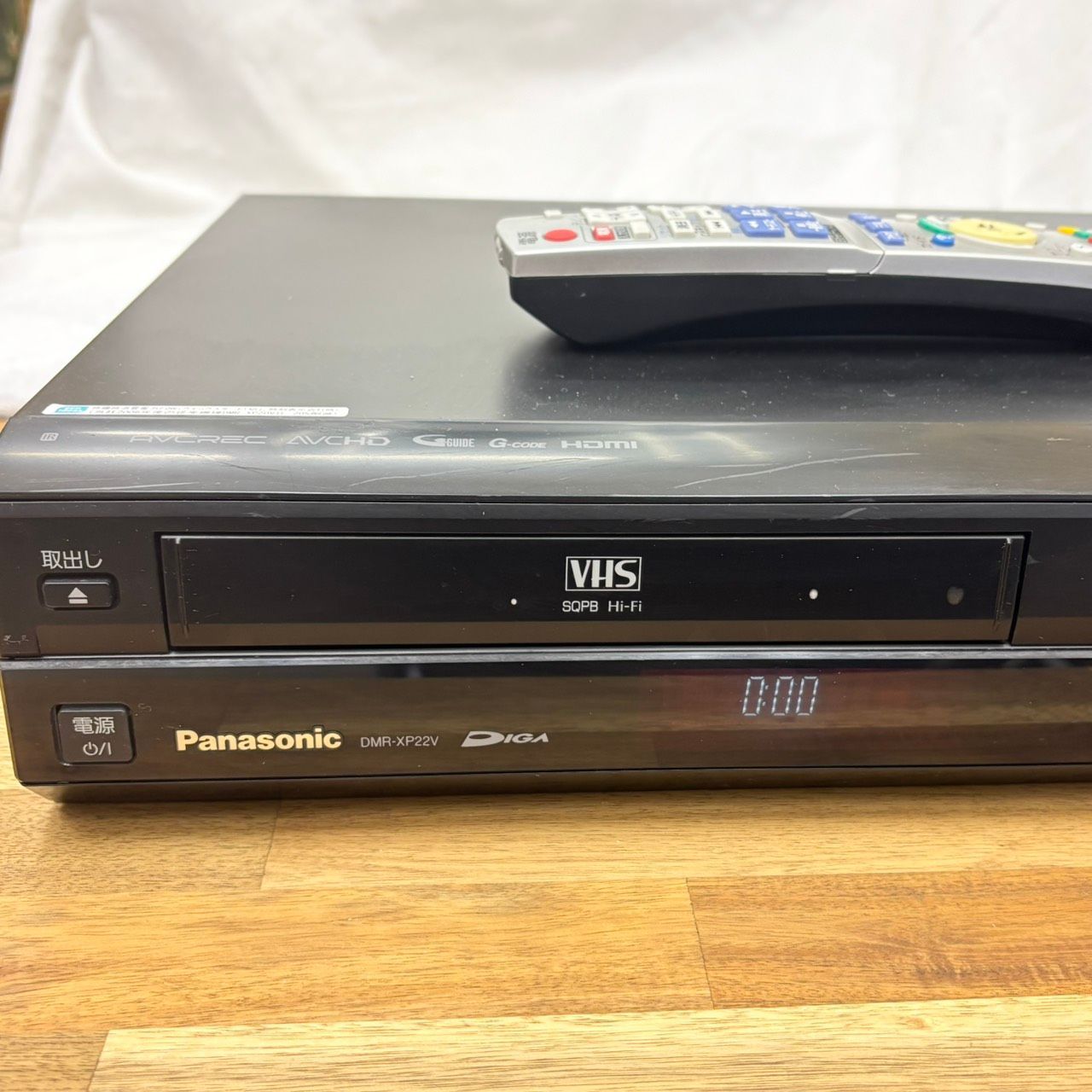 288 Panasonic DIGA DMR-XP22V VHS一体型 HDD＆DVDレコーダー 2008年製