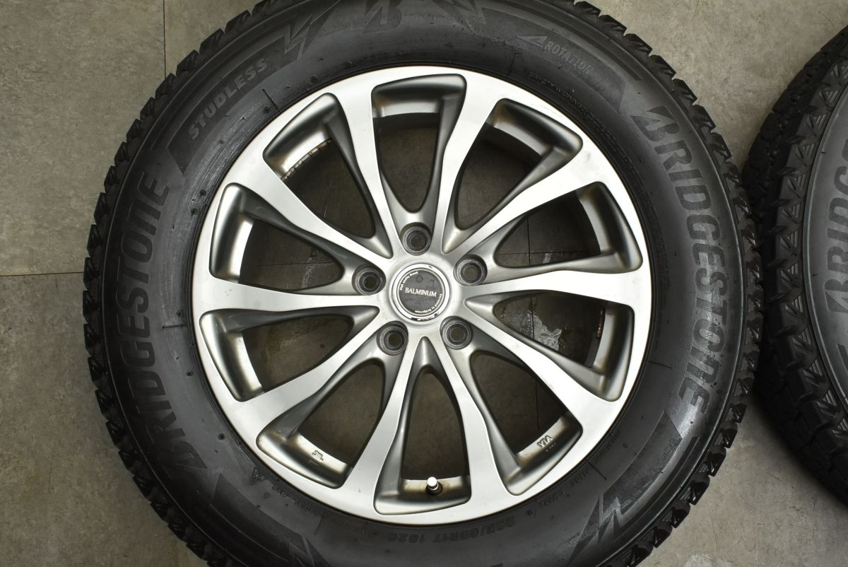  交換用に バルミナ 17 in 7 J 45 PCD 114 3 ブリヂストン ブリザック DM V 225 65 R NX ハリアー RAV 4 エクストレイル CX 5 8 17インチ タイヤ ホイールセット