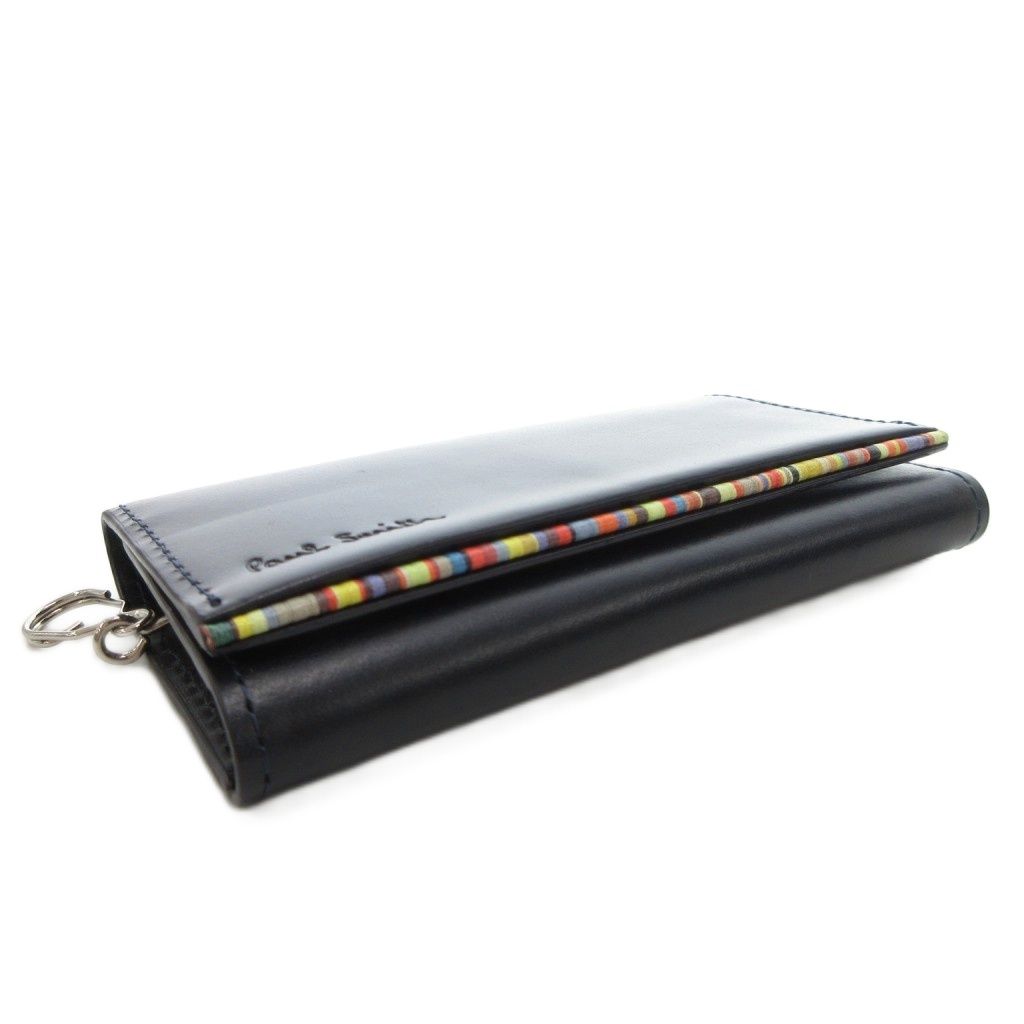 ポールスミス PAUL SMITH キーケース レザー 本革 黒 ブラック 4連