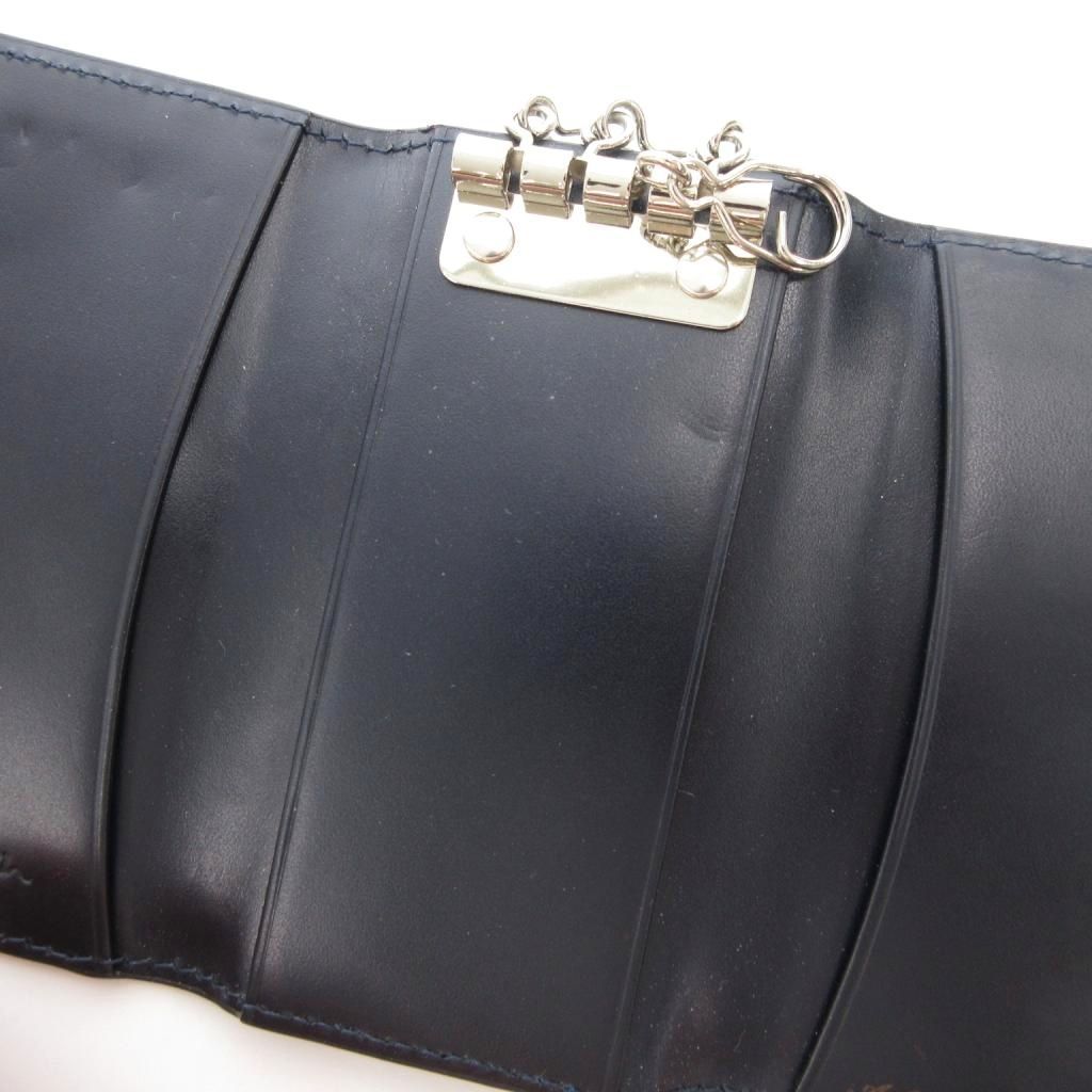 【新品・未使用】ポールスミス　キーケース　4連　ブラック　マルチストライプ　羊革 Paul Smith（ポール・スミス） 未使用 キーケース 4連 ストライプ