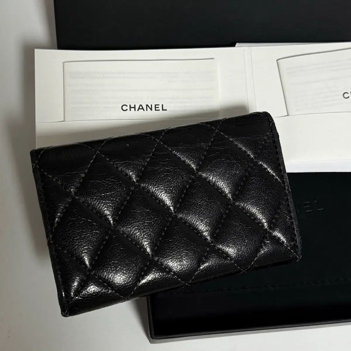  CHANEL シャネル ブラック 財布 写真そのまま お金が急なので 長財布 小物