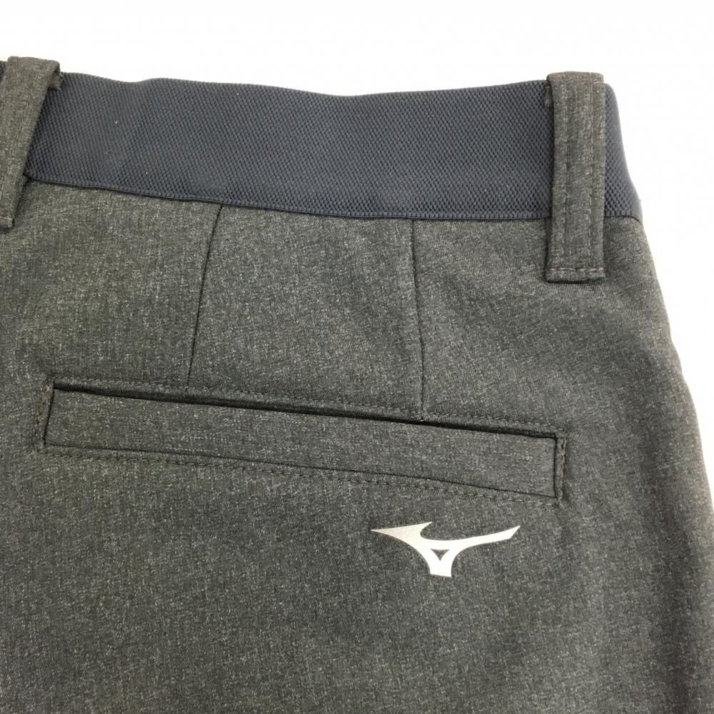 美品】ミズノ 中綿パンツ グレー×黒 前総柄 メンズ M ゴルフウェア