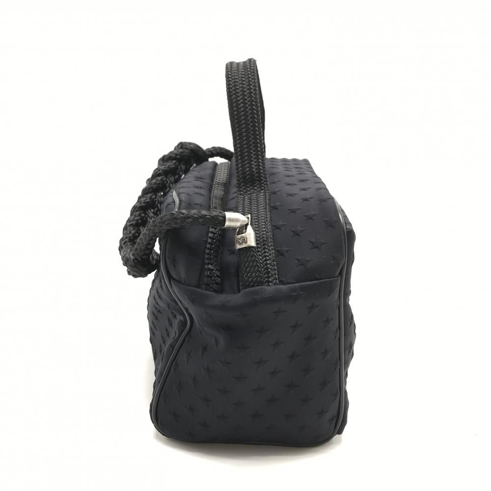 レーク カートバッグ 黒 星総柄地模様 ショルダーストラップ付ゴルフ L 4 K 3