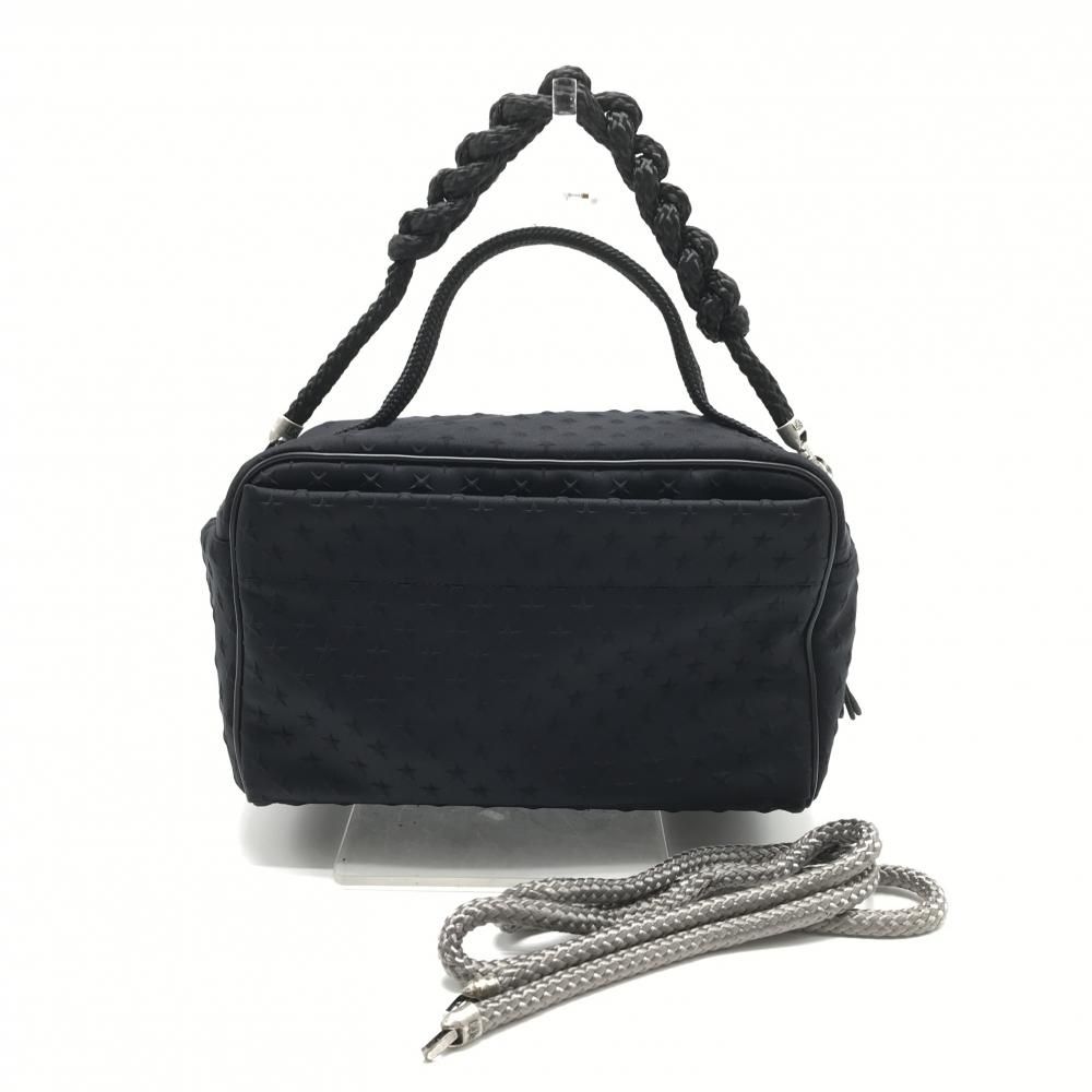 レーク カートバッグ 黒 星総柄地模様 ショルダーストラップ付ゴルフ L 4 K 3