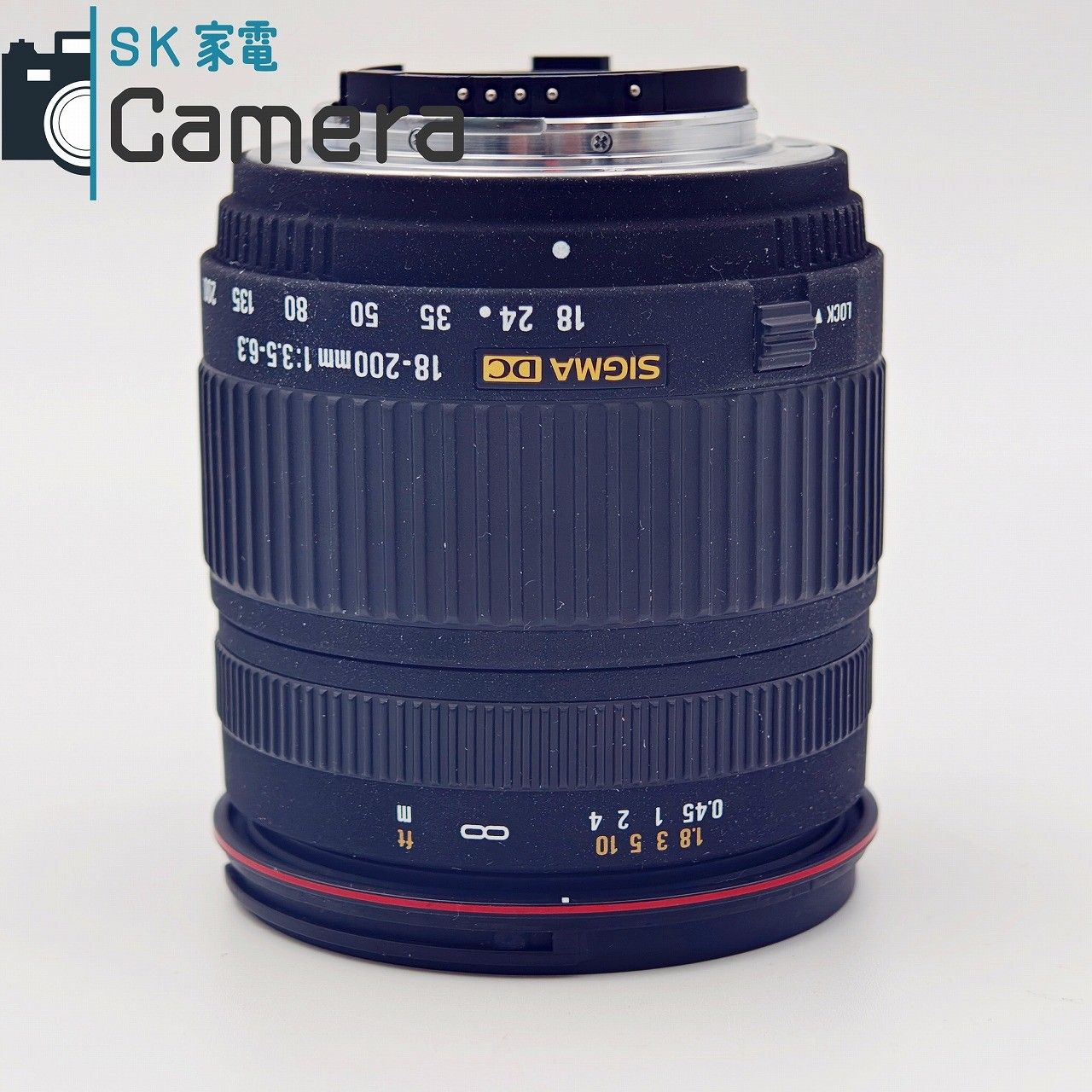 中古】 SIGMA ZOOM 18-200mm F3.5-6.3 DC ニコン用 シグマ キャップ