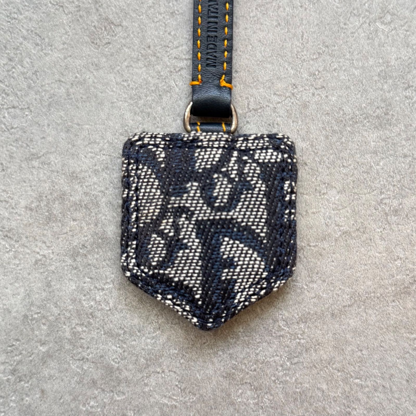 Christian Dior ディオール デニム トロッター キーホルダー 極美品 Christian Dior クリスチャンディオール CDロゴチャーム