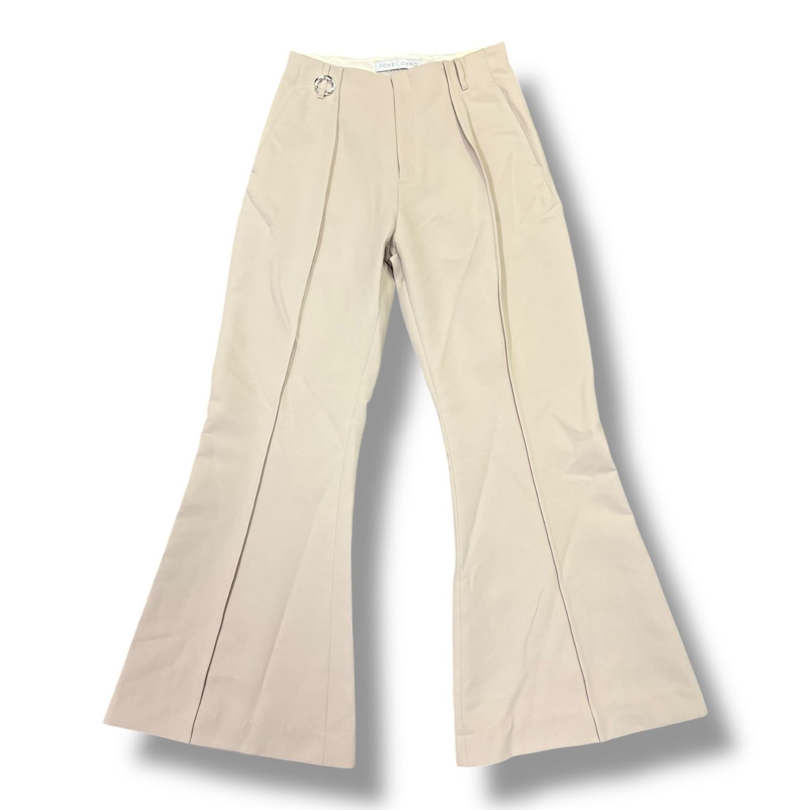 参考上代37400円 YOHEI OHNO Our Basic Flare アワーベーシックフ パンツ スラックス ヨウヘイオオノ OH-24 S-PT 1-A ベージュ
