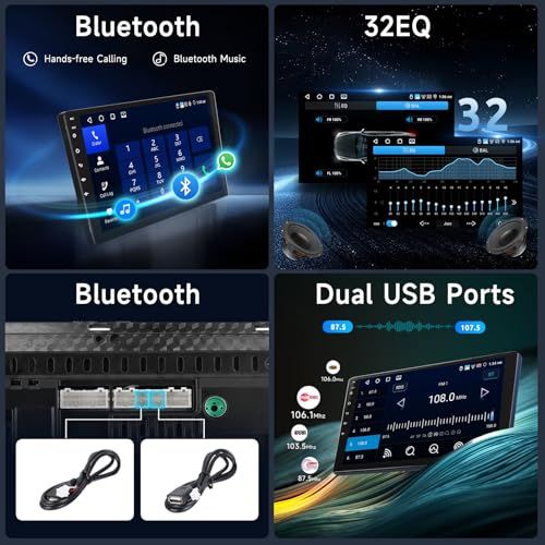  4 G 64 カーステレオ2 dinの無線 Carplay Android Auto Hodozzy 9 インチのタッチスクリーンの車のラジオ GPS の運行 Wifi Bluetooth DSP の背面カメラ USB 38 ac 0 a 57 その他 キッチン 食器