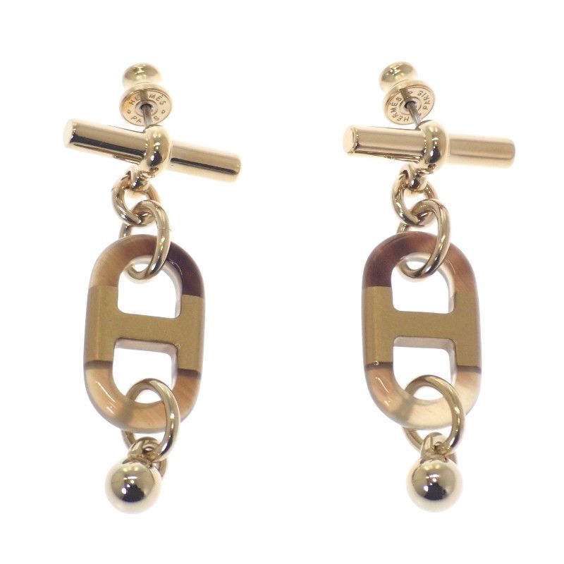 Hermes エルメス ピアス　シュル メール エレガントなデザイン】HERMES《シュルメール》PM ピアス (HERMES