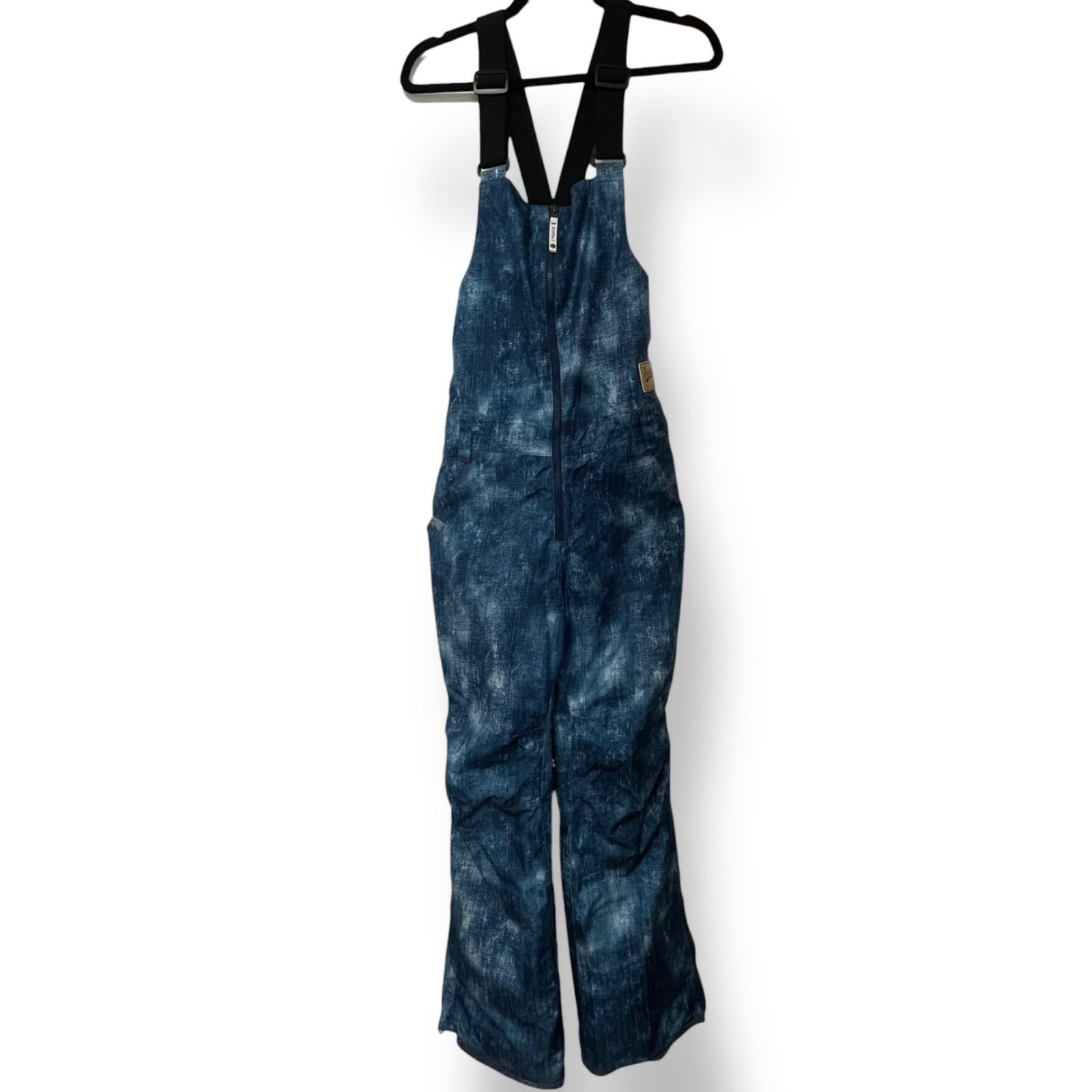 SISTA.J シスタジェイ スノーボードウェア ビブパンツ オーバーオール メンズ タイダイ 耐水性 防寒性 M ブルー 青 ポリエステル ナイロン