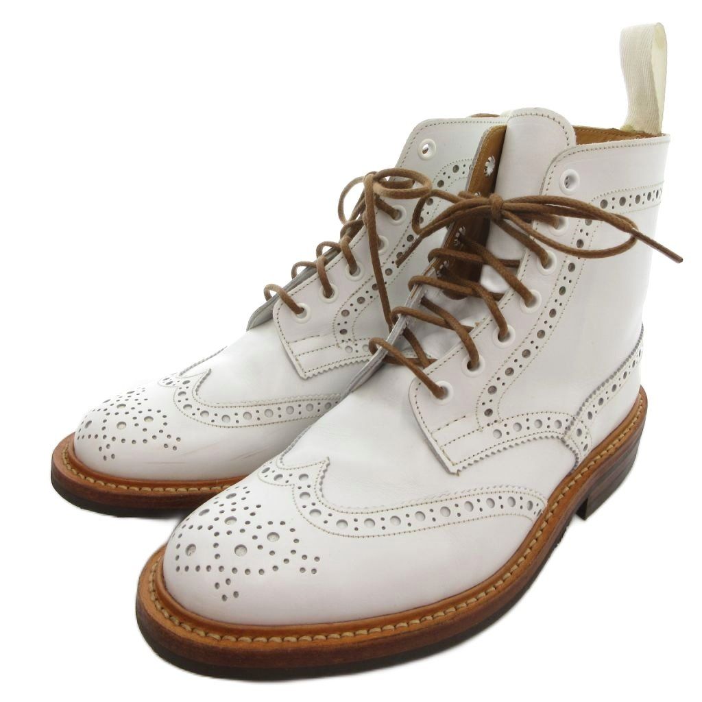 トリッカーズ TRICKER S モールトン カントリーブーツ レザー 5.5 白 ホワイト M 2508 UO