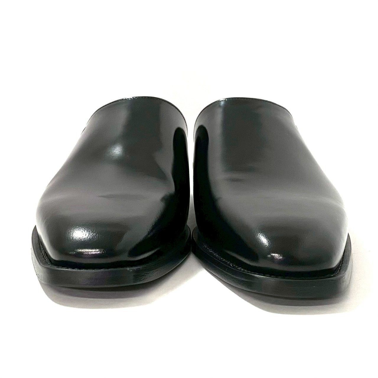 M Ferragamo ミュール レザー エンボスロゴ 8 1 2 EEE 約26.5 cm スリッポン サンダル 靴 メンズ Salvatore サルヴァトーレフェラガモ