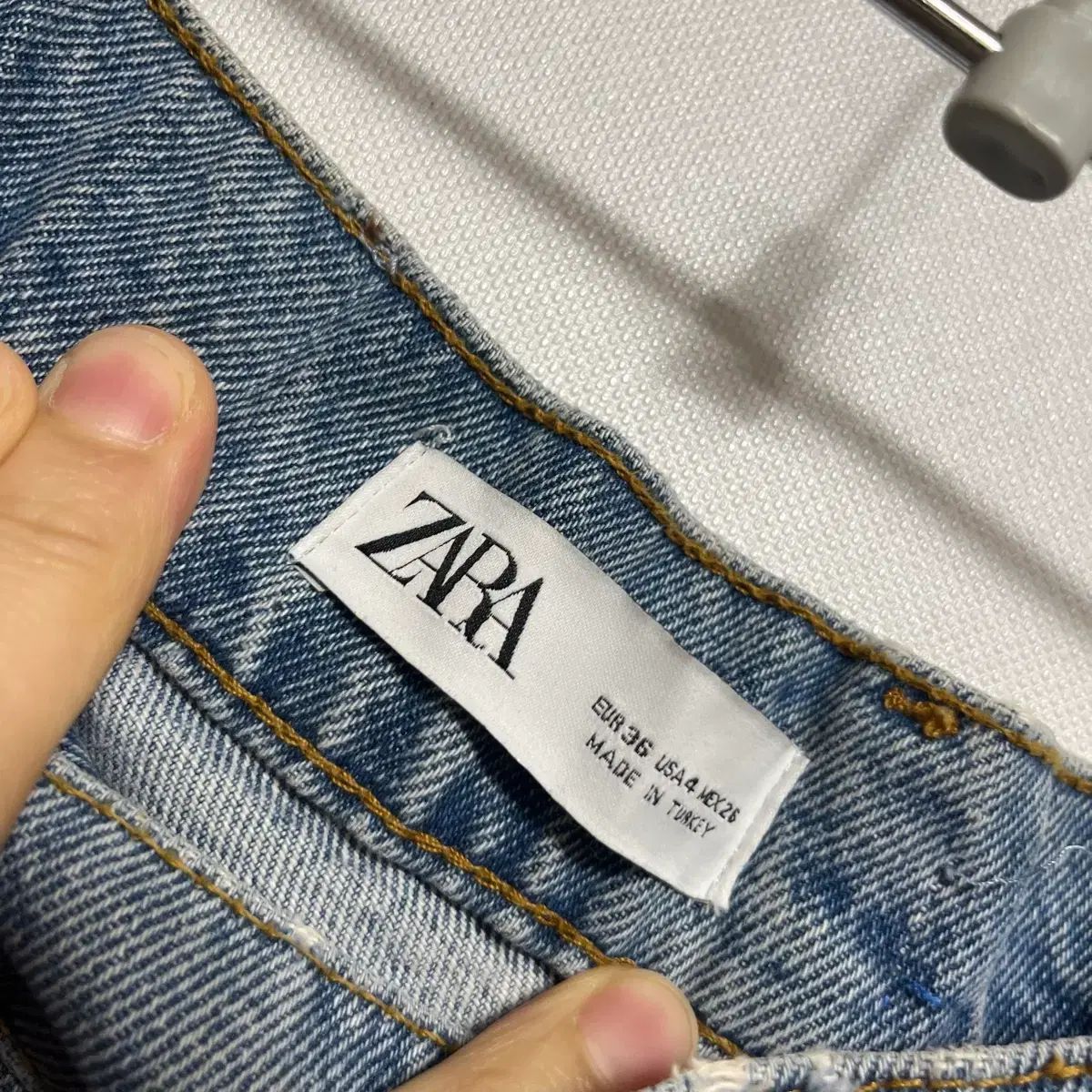 ZARA ADER ERROR デニム ダメージ ウォッシュ デニムパンツ ズボン EUR 36
