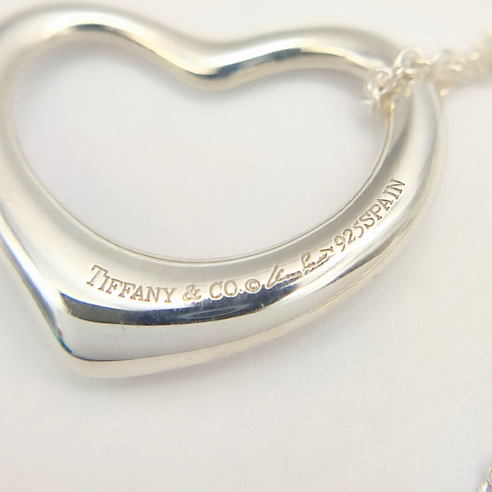 超美品】TIFFANY ティファニー オープンハートペンダント ミディアム