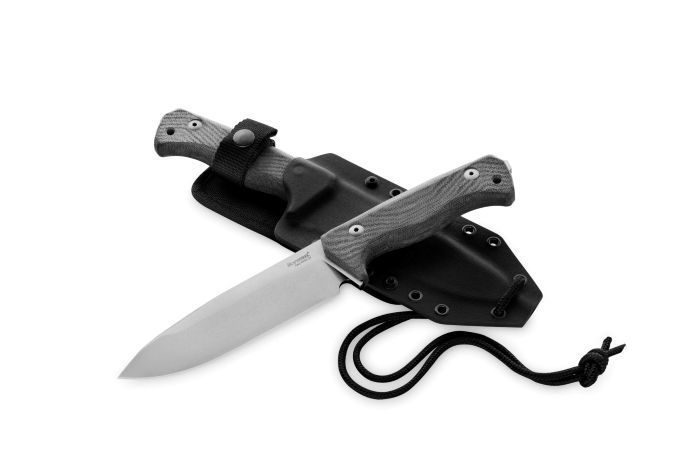 ライオンスチール T 6 ブッシュクラフト ナイフ CPM 3 V鋼 ブラック キャンバス マイカルタ ハンドル lionSTEEL Sheath knife