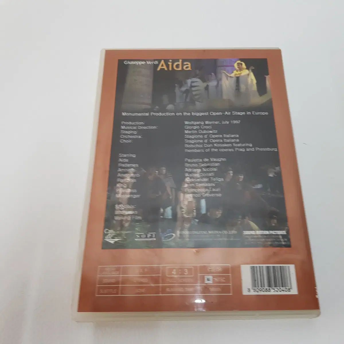 Giuseppe Verdi Aida DVD (ハングル字幕) なし