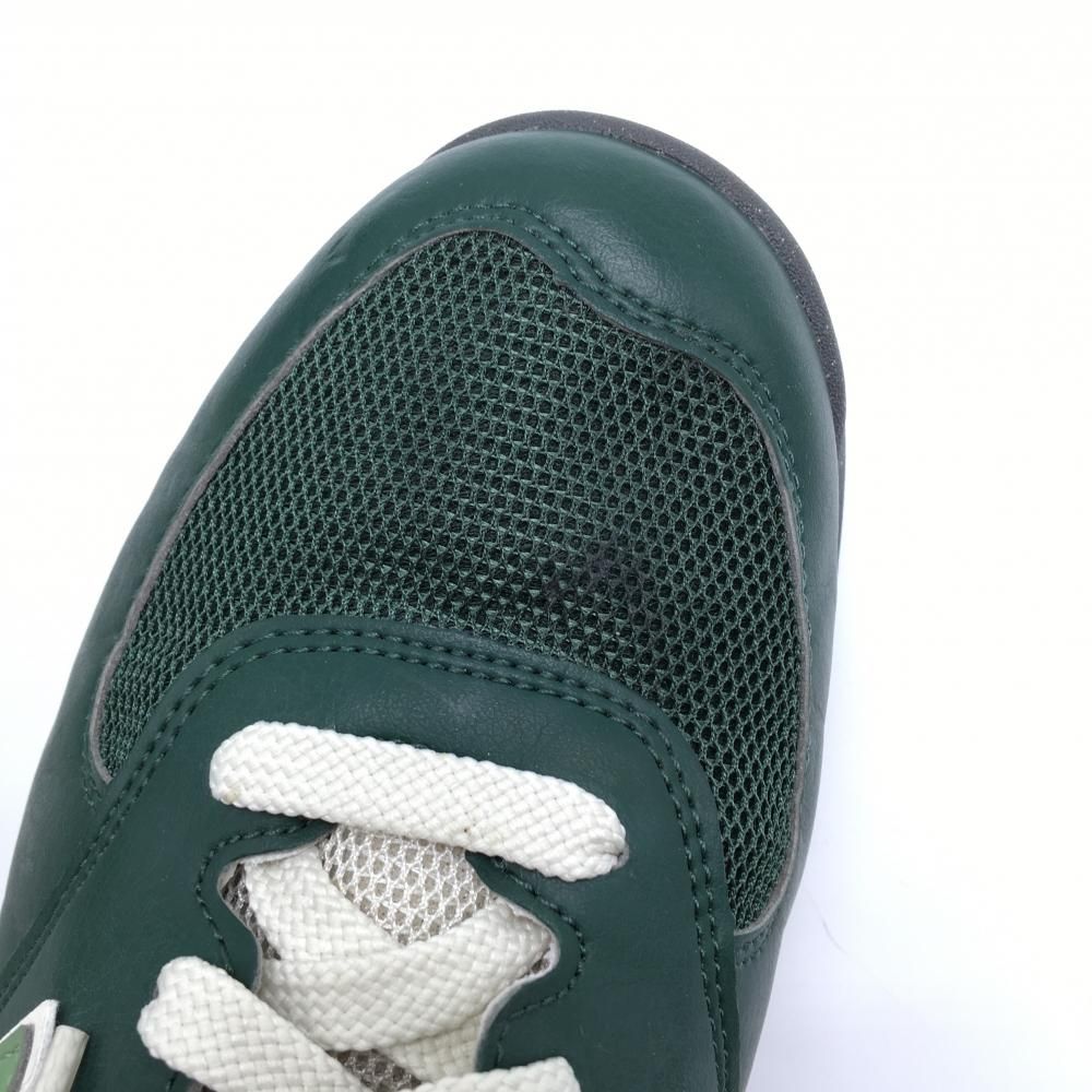 美品】ニューバランスゴルフ ゴルフシューズ グリーン×白 UGS574G3