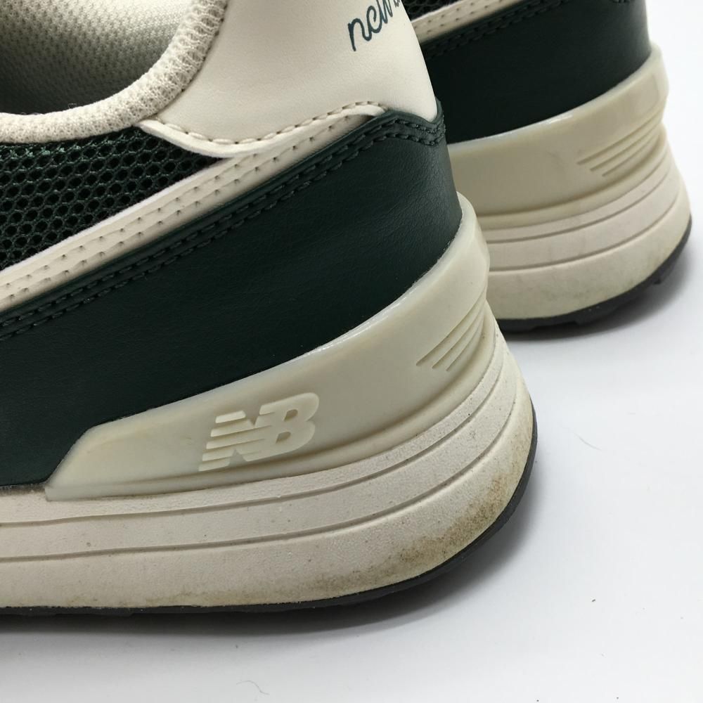 美品】ニューバランスゴルフ ゴルフシューズ グリーン×白 UGS574G3