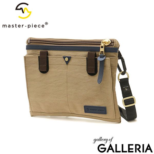 マスターピース ショルダーバッグ master-piece バッグ LINK サコッシュ 斜めがけ ナイロン 軽量 メンズ 02343-v 2 ベージュ 20