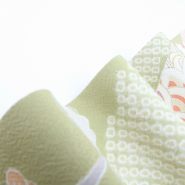 百華❀Y4207◇金駒刺繡 手縫い仕立て 正絹 松 梅 牡丹 橘 桜 宝尽くし