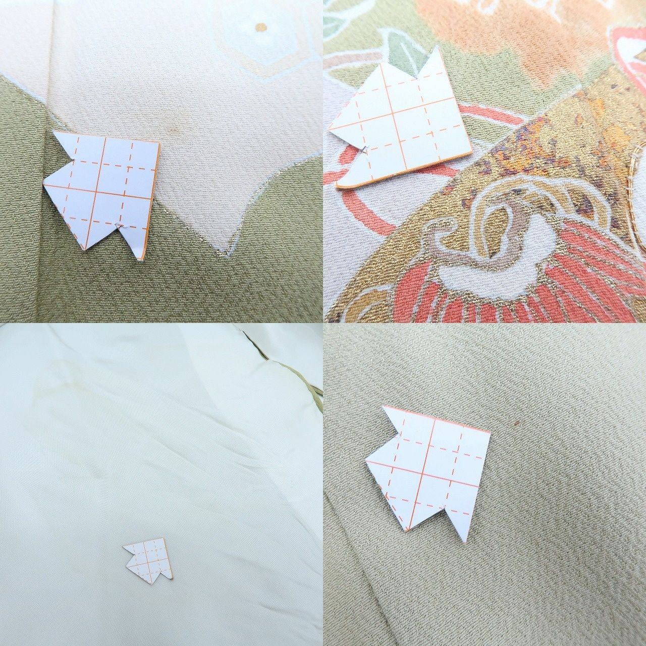  百華 Y 4207 金駒刺繡 手縫い仕立て 正絹 松 梅 牡丹 橘 桜 宝尽くし 訪問着 着物 訪問着 付け下げ 着物