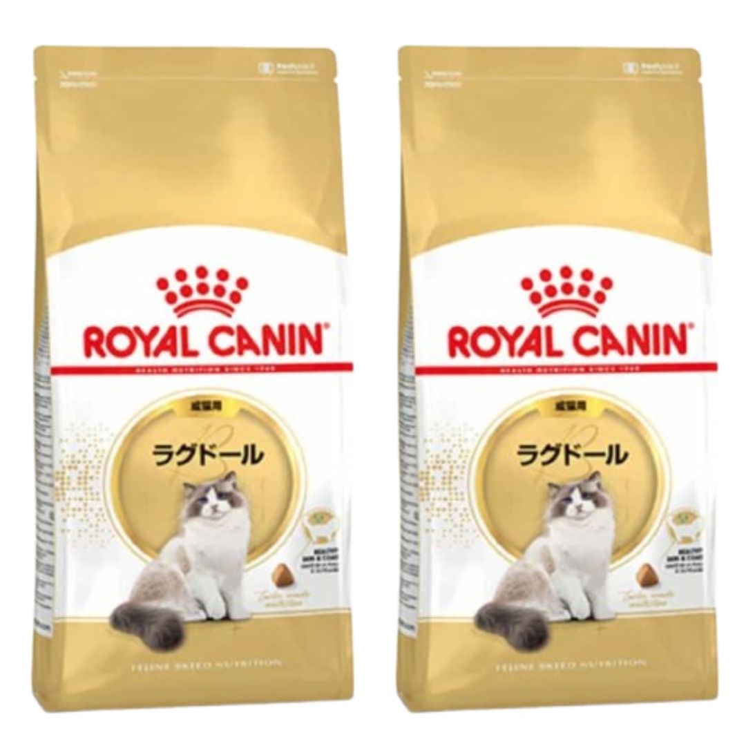 ロイヤルカナン ラグドール 成猫用 2 kg 2袋 キャットフード ドライ 12ヵ月齢以上