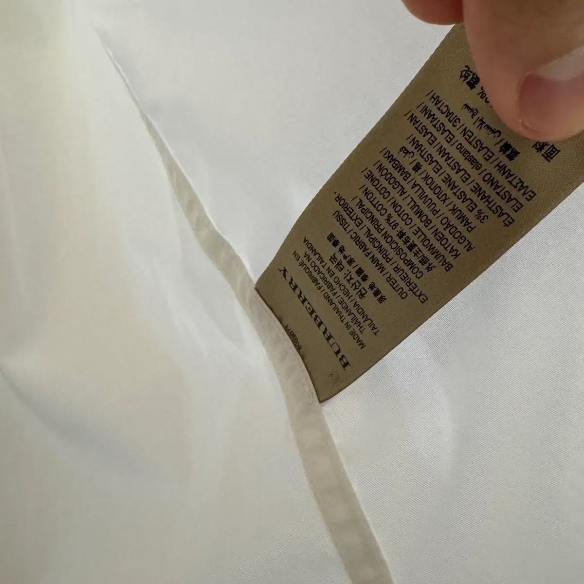  226 バーバリー レディース 白 シャツ XS 長袖 シャツ ブラウス