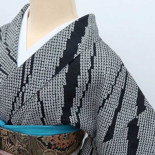 百華❀Y4209◇ますいわ屋謹製 総絞り 手縫い仕立て 正絹 付下げ 着物