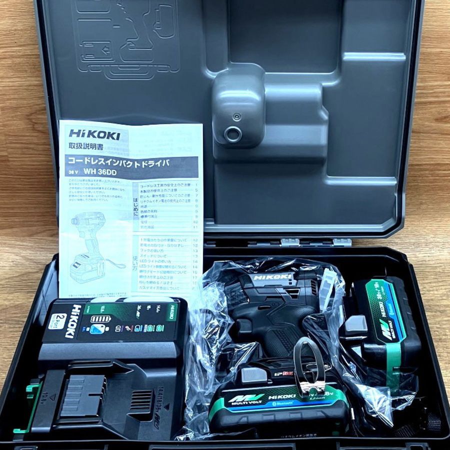 HiKOKI ハイコーキ WH 36 DD 2 XHBSZ Vマルチボルトコードレスインパクトドライバ Bluetooth搭載2 5 Ah電池 充電器