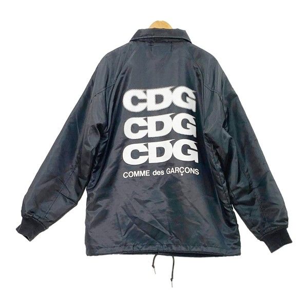 COMME des GARÇONS コムデギャルソン コーチジャケット SZ-J007 ブルゾン CDGロゴ メンズ Sサイズ ブラック アウター DM17498