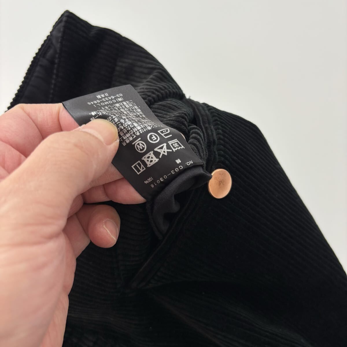 25aw 2025 未使用 COMOLI コモリ コーデュロイ ワーク パンツ C03 