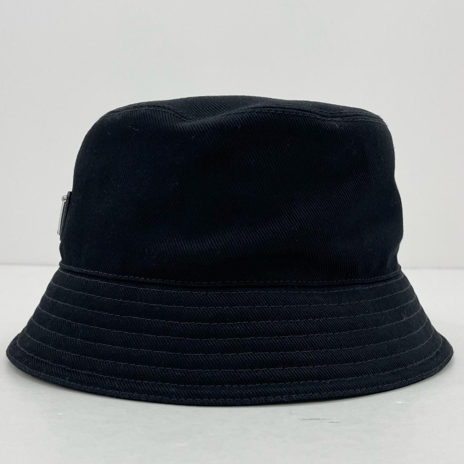 PRADA プラダ トライアングルロゴ バケットハット 2 HC 137 DXI ブラック サイズ XL