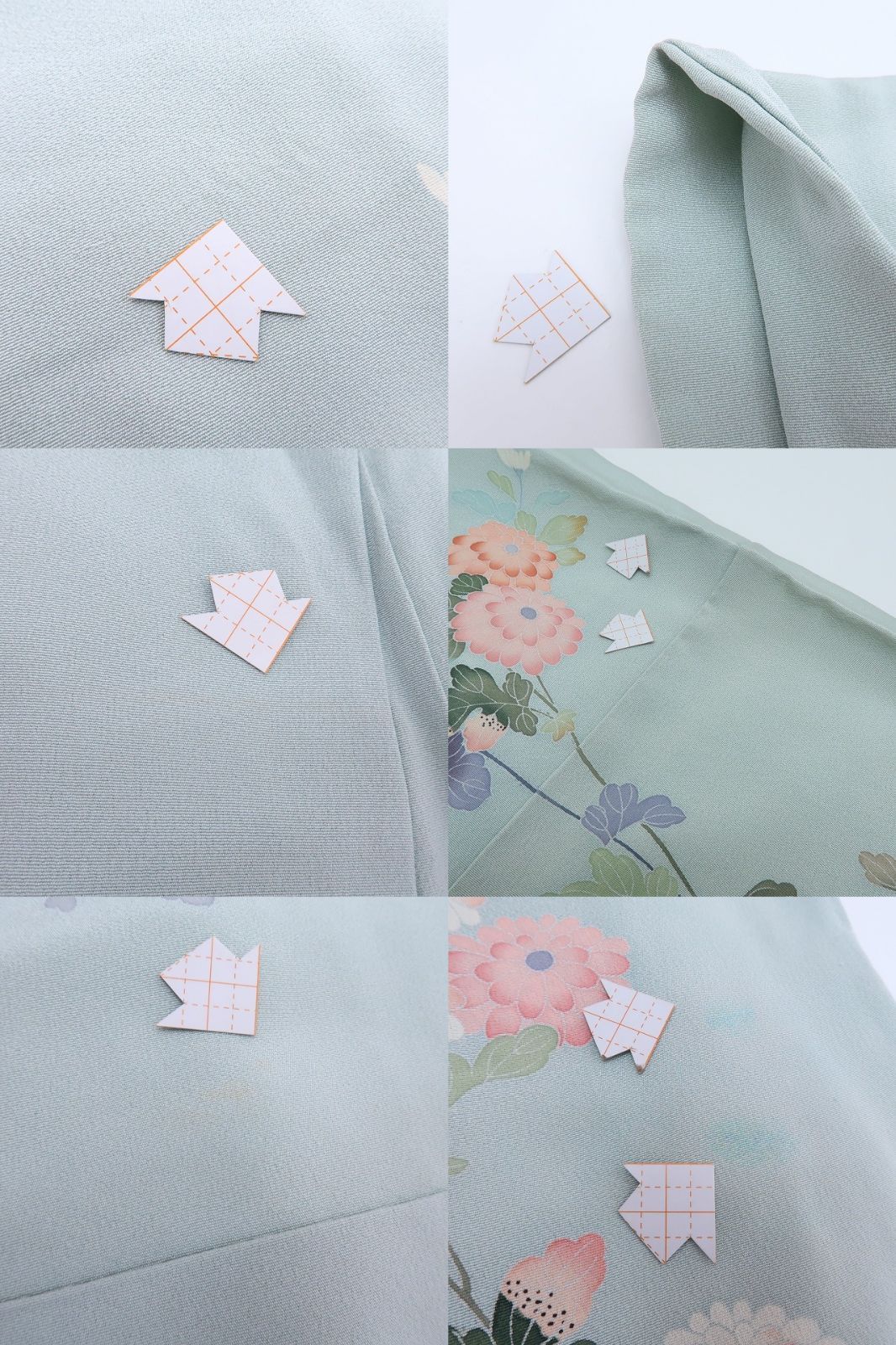 手描き友禅 正絹 着物 作家物落款“ハッピーを花開く菊と梅☆”訪問着 S-34 手描き友禅 正絹 着物 作家物落款“ハッピーを花開く菊と梅☆”訪問着